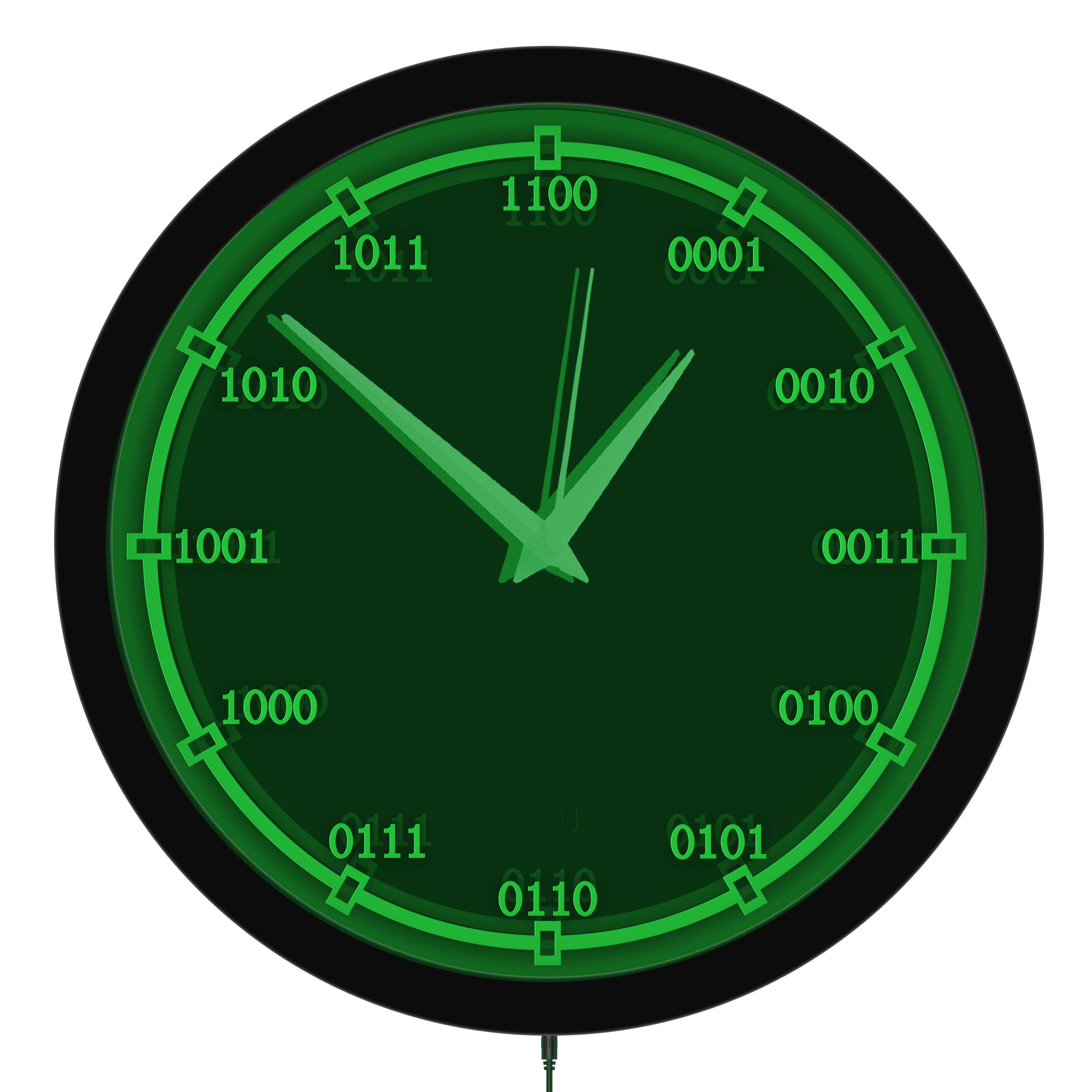 Office Tech Ideas - Reloj de Pared con Luz LED