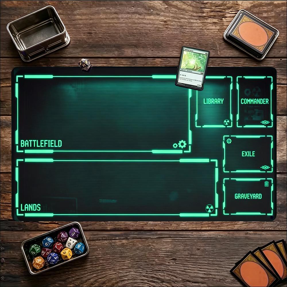 Office Tech For Home - Alfombrilla de Juego Grande Neon Tech