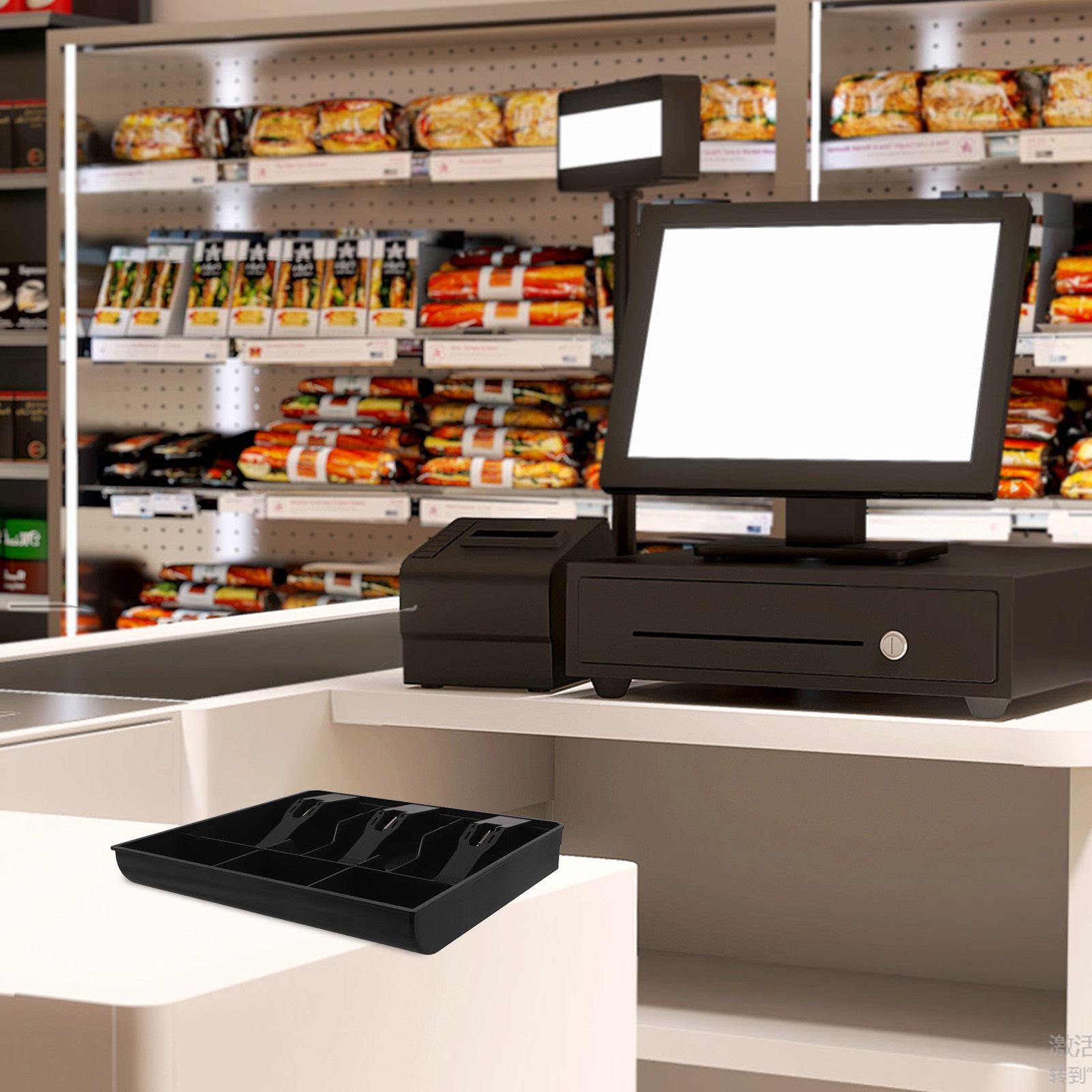 Cash Drawer Pos - Cajón para caja registradora con múltiples