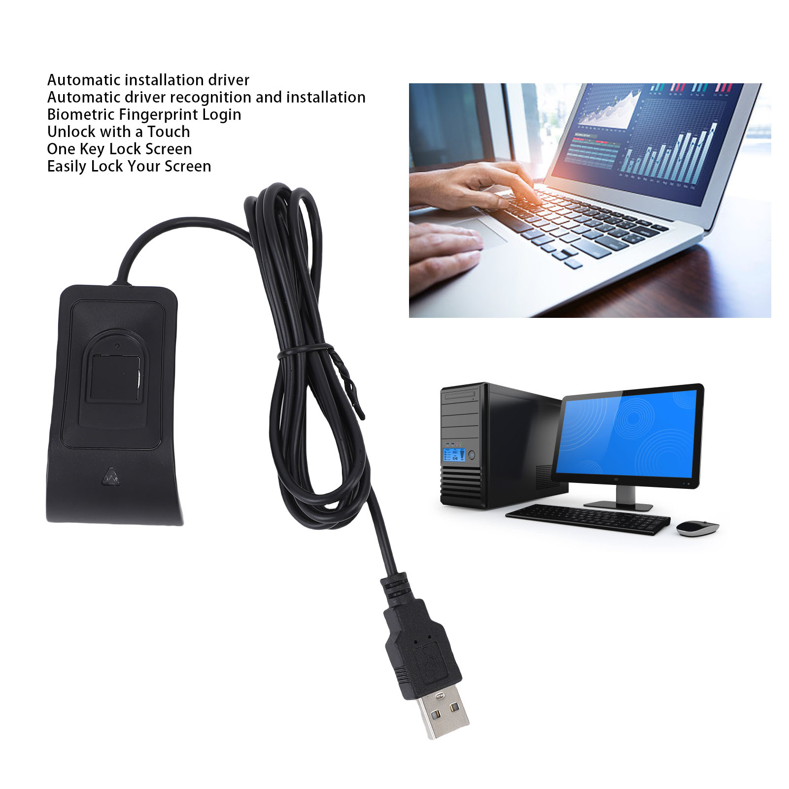 Lector biométrico de huellas d - Digital Signature Pad reseña y precio