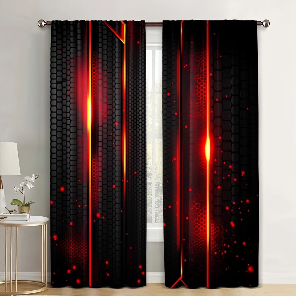 2 Cortinas de Lava Negras y Ro - Office Tech For Home reseña y precio
