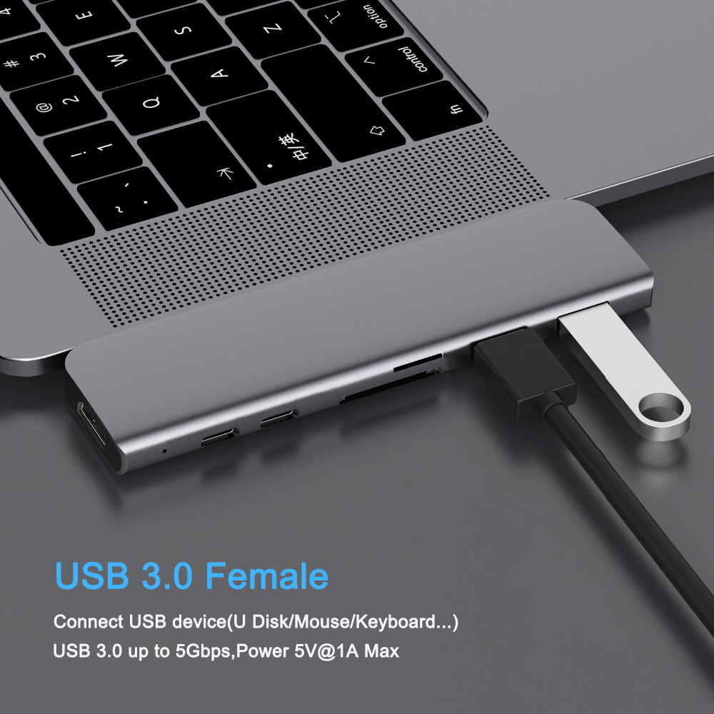 Adaptador USB 3,1 tipo C Hub a - Docking Station Usb C reseña y precio