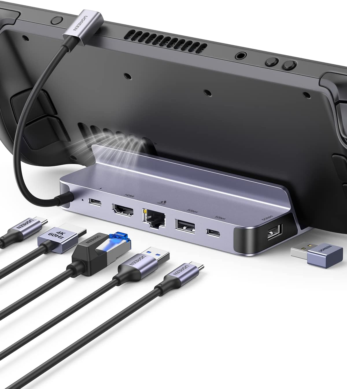 UGREEN Steam Deck Dock Estació - Docking Station Usb C reseña y precio