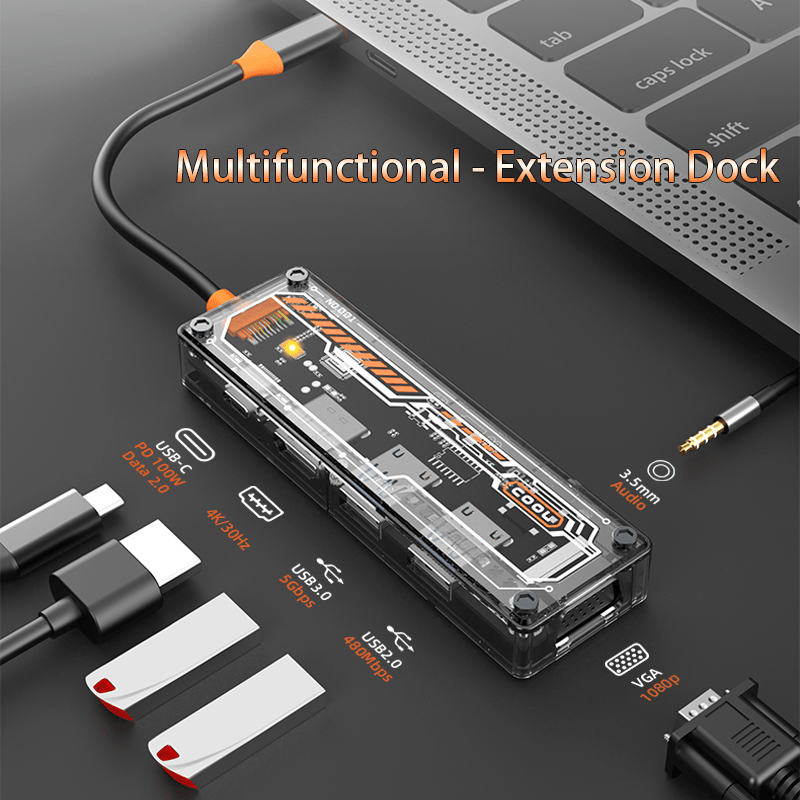 Hub USB-C 6 en 1 para MacBook  - Docking Station Usb C reseña y precio