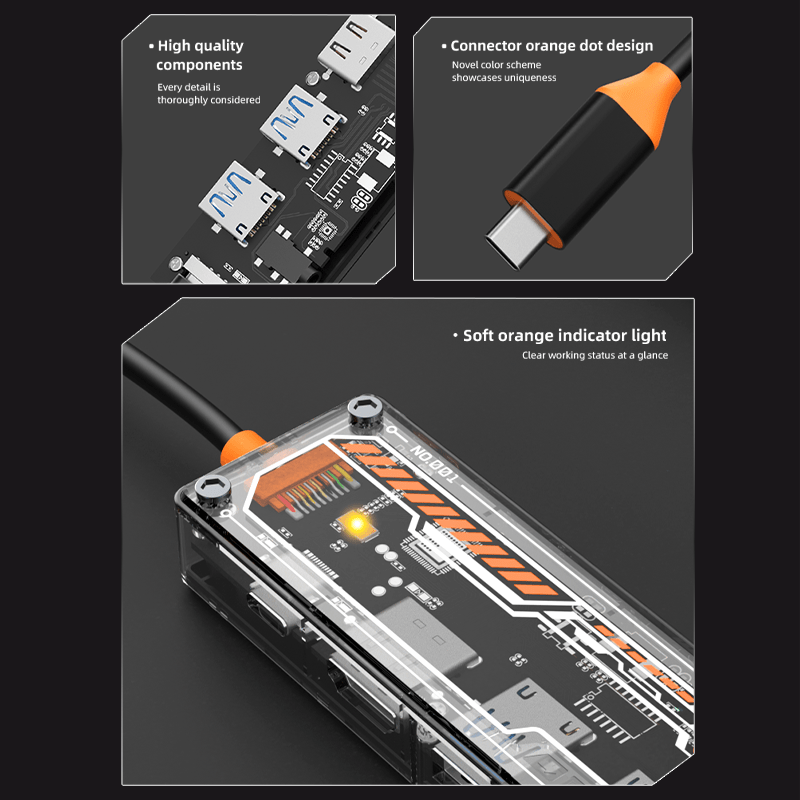 Hub USB-C 6 en 1 para MacBook  - Docking Station Usb C reseña y precio