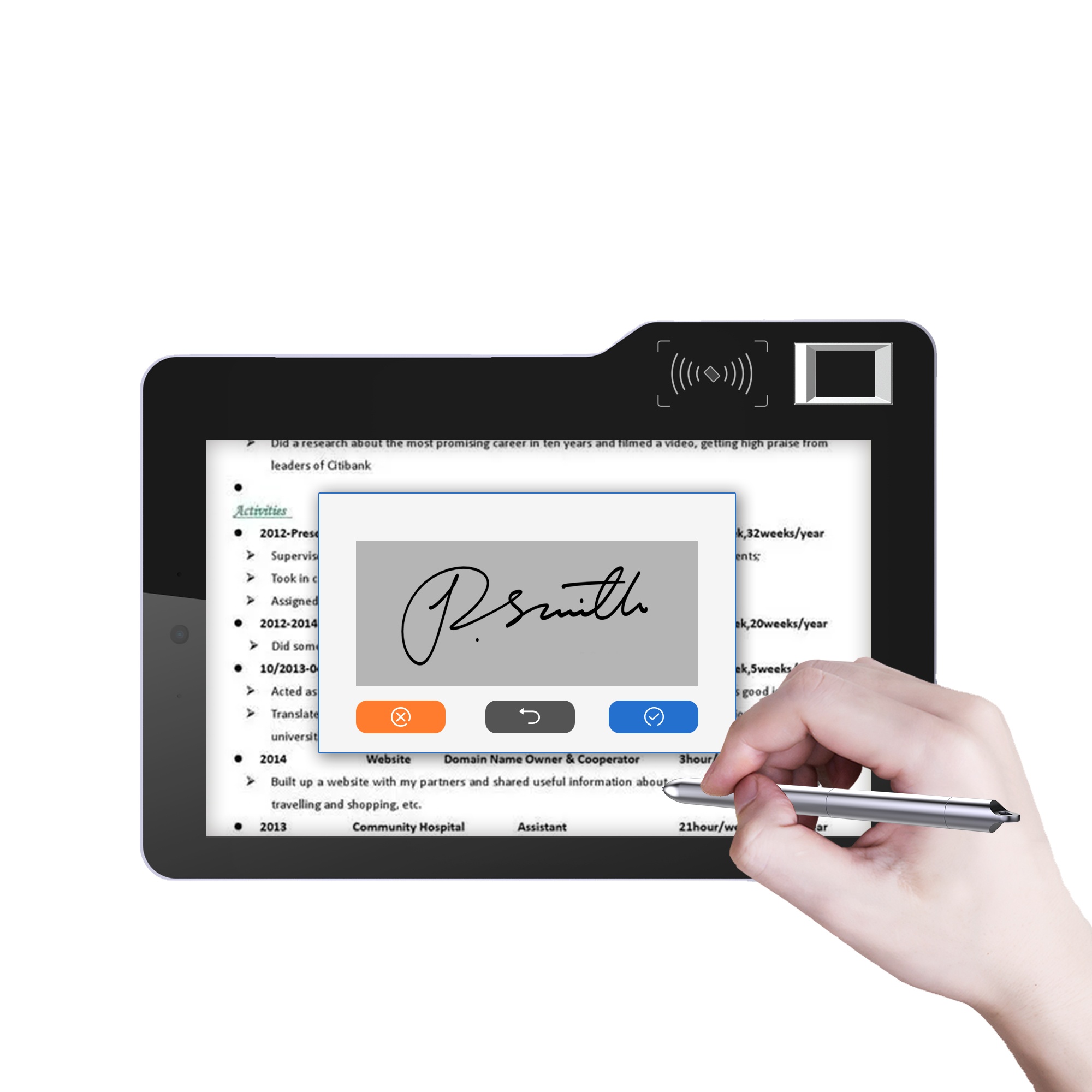 Tableta Android MT610 de 10.1  - Digital Signature Pad reseña y precio
