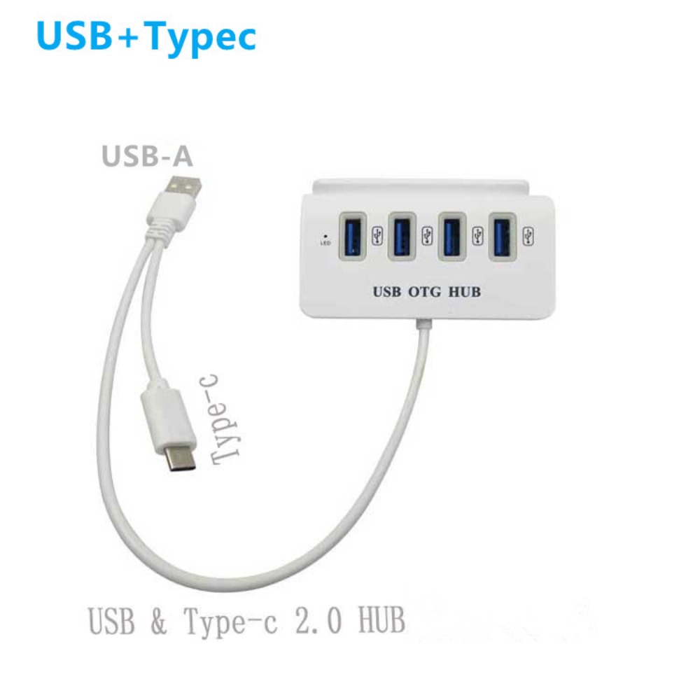Hub OTG USB, Hub OTG USB2.0 4  - Docking Station Usb C reseña y precio