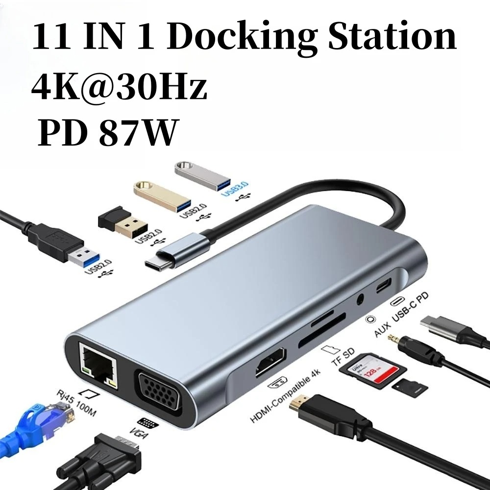 Hub de acoplamiento 4/7/8/11 e - Docking Station Usb C reseña y precio