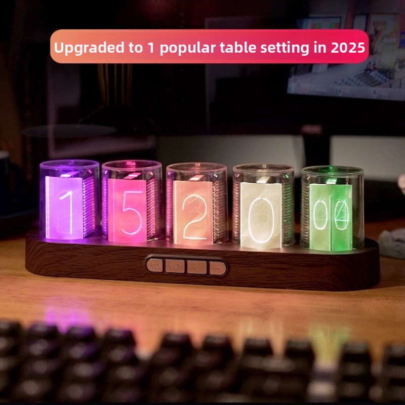 Reloj de tubo LED Nixie RGB pa - Office Tech Set Up reseña y precio